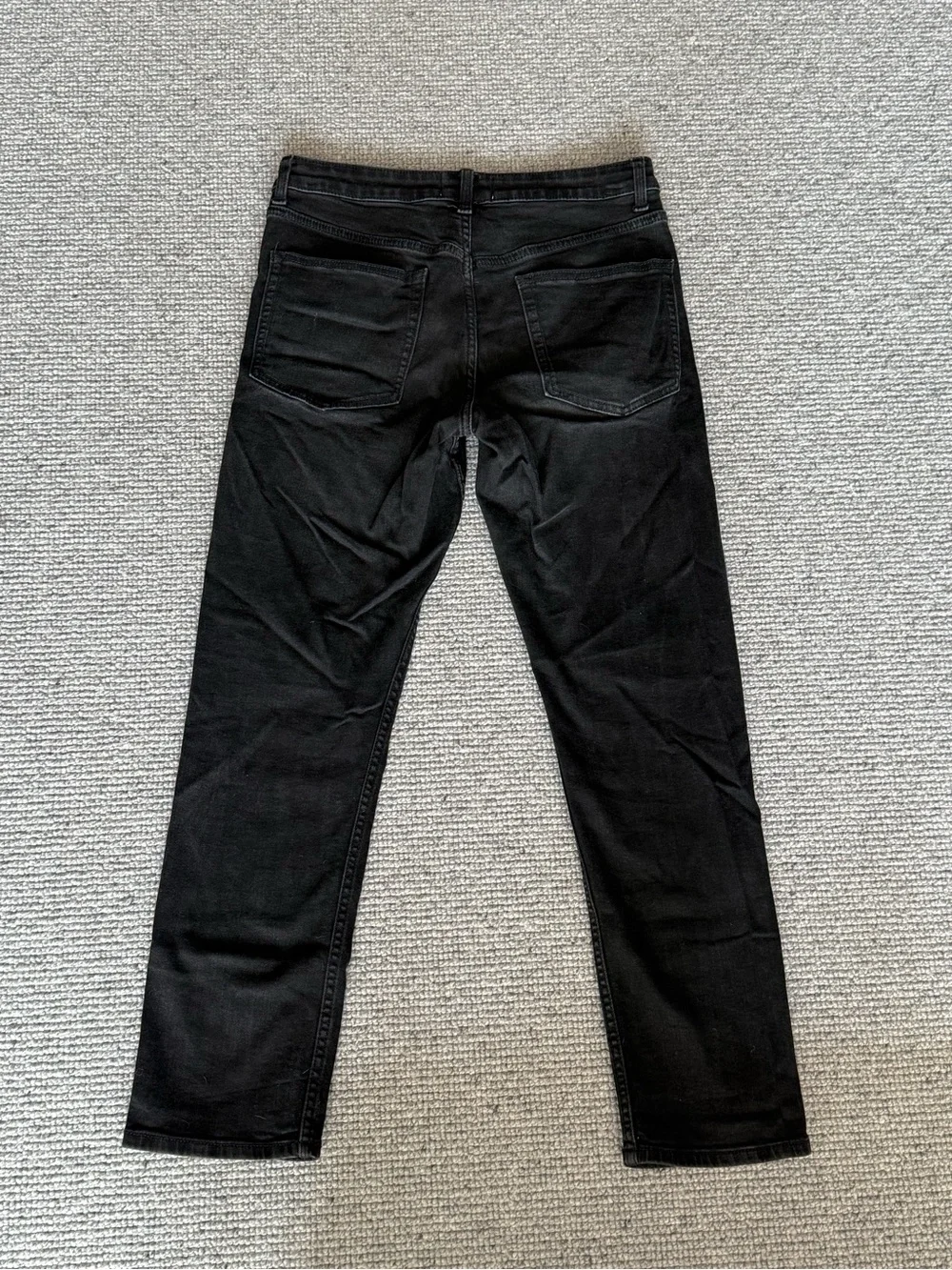 ASOS Design Men's Jeans Slim W30 L30 Black Slacks Straight Leg
